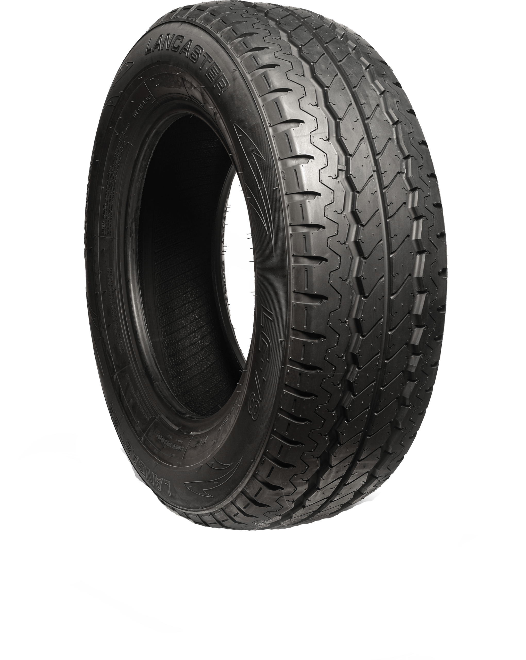 LC-78 45_2 Lancaster LC-78 commercial van tire with all-season tread pattern on black background