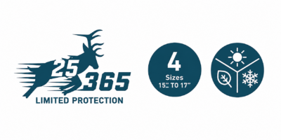 LS-68 M/T Lancaster LS-68 M/T Limited Protection badge showing 4 sizes from 15 to 17 inches and all-season rating